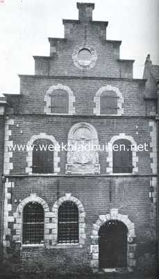 Zuid-Holland, 1934, Schoonhoven, Tusschen Haastrecht en Schoonhoven. - De Vlist. Het voormalige graanpakhuis in de Koestraat te Schoonhoven