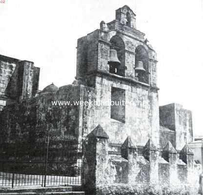 Dominicaanse Republiek, 1935, Santo Domingo, In deze Oud-Spaansche kathedraal te Santo Domingo rust het gebeente van Columbus