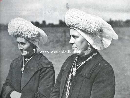 Noord-Brabant, 1935, Bavel, Noord-Brabantsche boerenmutsendrachten. Vrouwen uit Bavel bij Breda