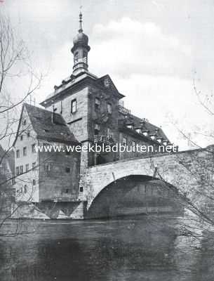 Duitsland, 1935, Bamberg, Het stadhuis te Bamberg in Beieren, gebouwd omstreeks 1750