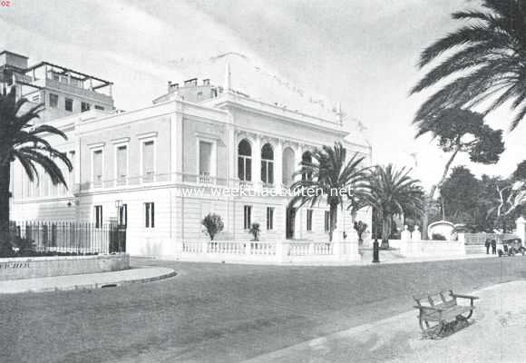 Frankrijk, 1935, Nice, Het nieuwe gebouw op de Promenade des Anglais van het 