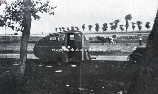 Frankrijk, 1935, St. Valry, Met den woonwagen naar Bretagne. Bij St. Valry