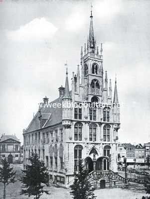 Zuid-Holland, 1935, Gouda, Het Stadhuis te Gouda (bij het artikel: 