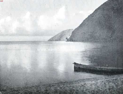 Indonesi, 1935, Haranggaul, Het Tobameer. Avond aan den baai van Haranggaol aan het Tobameer