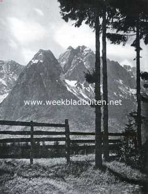 Duitsland, 1935, Onbekend, Het Wetterstein-gebergte bij Garmisch-Partenkirchen