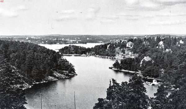 Zomer in Zweden. Saltjbaden bij Stockholm