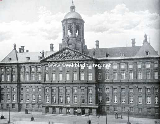 Nederlandsche stadhuizen. De voorgevel van het vroegere Stadhuis van Amsterdam