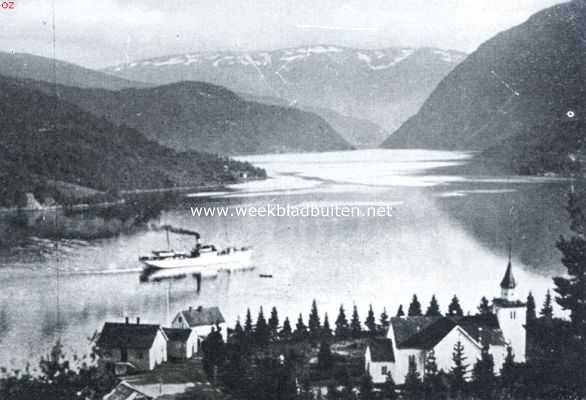 Noorwegen, 1935, Ulvik, In de Ulvikfjord