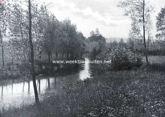 Limburg, 1935, Onbekend, Zuid-Limburgsche planten. Landschap met weiden bij de Geul