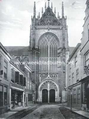 Zeeland, 1935, Goes, De Noorderkruisbeuk van de Groote- of St. Maria Magdalenakerk te Goes (bij het artikel: 