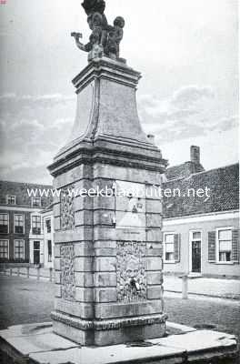 Zeeland, 1935, Goes, De Bevelanden. De pomp op de Beestenmarkt te Goes