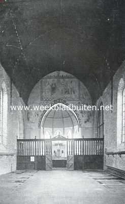 Zeeland, 1935, Nisse, De Bevelanden. Fresco in de kerk te Nisse, voorstellende de aankondiging en den stamboom van Jesse