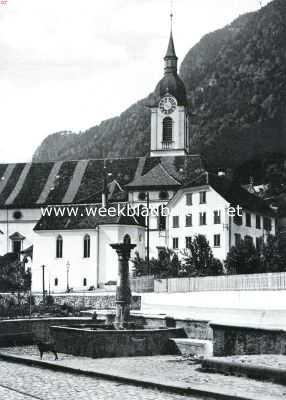 Zwitserland, 1935, Altdorf, Rondom de Urner See. Pleintje te Altdorf