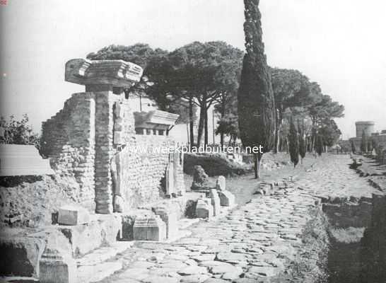 Naar de stad op de zeven heuvelen. De poort van Rome (Porta Romana) te Ostia