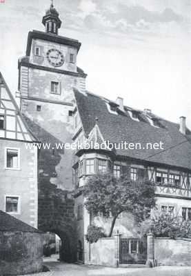 Duitsland, 1935, Rothenburg ob der Tauber, Rothenburg ob der Tauber. De Witte Toren met het voormalige 