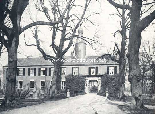 Noord-Holland, 1936, Heemskerk, Het kasteel Marquette (voorzijde), rechts heeft een rondeel gestaan
