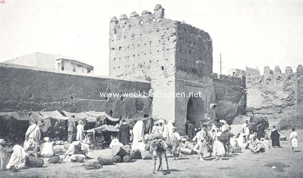 Marokko, 1936, Fez, Een der stadspoorten van Fez
