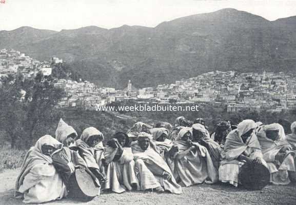 Marokko, 1936, Moulay Idris, Panorama van Moelay Idris, de heilige stad van Marokko