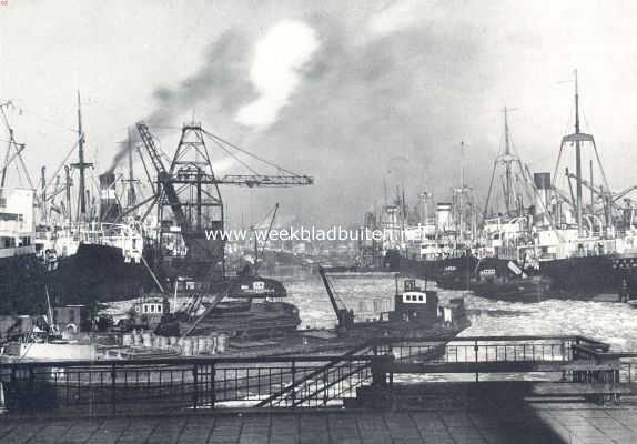 Onbekend, 1936, Onbekend, Drijfijs in de haven