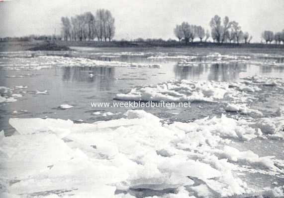 Nederland, 1936, Onbekend, Wat wij dezen winter nog niet gezien hebben: drijfijs op onze groote rivieren