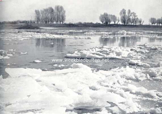 Wat wij dezen winter nog niet gezien hebben: drijfijs op onze groote rivieren