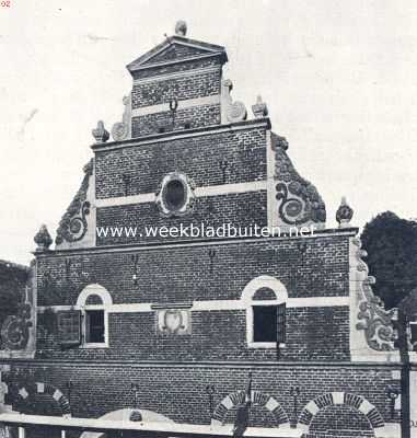 Overijssel, 1936, Ootmarsum, Gevel van 1656 aan de Marktstraat van Ootmarsum