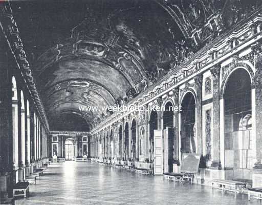 Frankrijk, 1936, Versailles, De spiegelzaal in het slot van Versailles