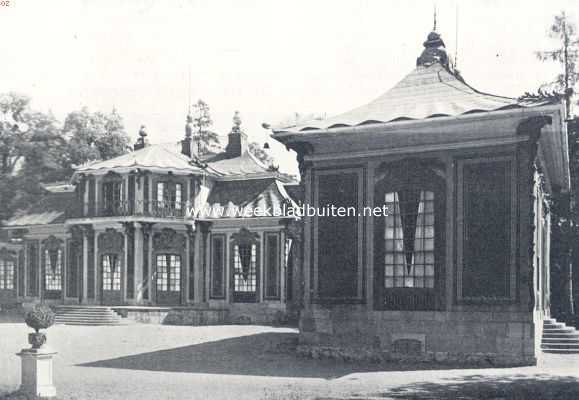 Zweden, 1936, Onbekend, In het prachtige, uitgestrekte park van het kasteel Drottningholm, ligt het kleine lustslot 