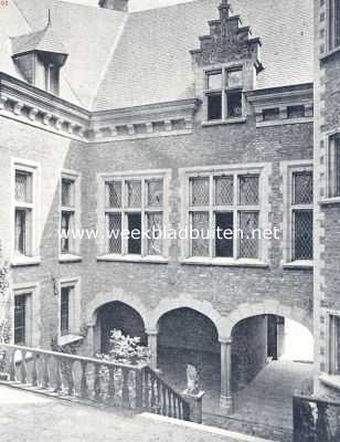 Limburg, 1936, Mheer, Binnenplaats van kasteel Mheer