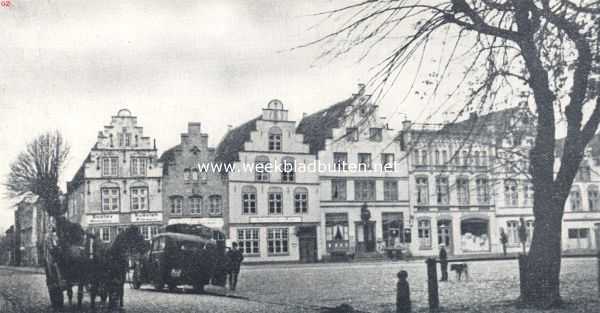 Duitsland, 1936, Friedrichstadt, Het Marktplein te Friedrichstadt