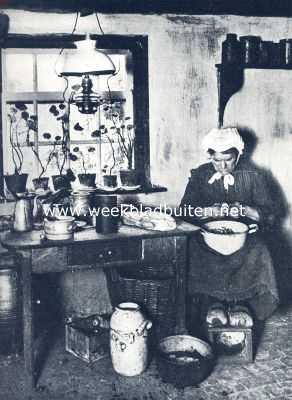 Noord-Brabant, 1936, Heeze, Brabantsch boerenleven. Toebereidselen voor het middagmaal (Heeze)