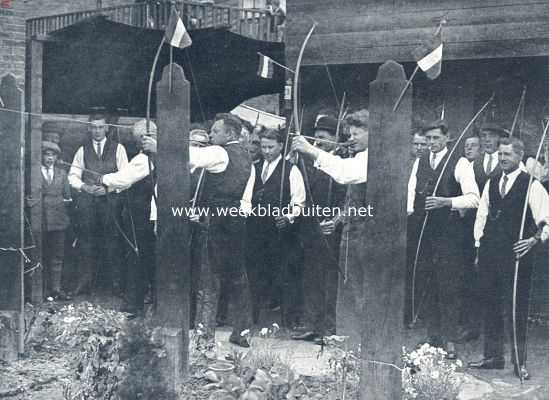 Brabantsch boerenleven. Een Brabantsche handboogschutterij