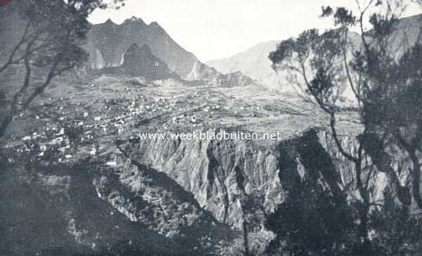 Cilaos, gezien van den Piton de Neige