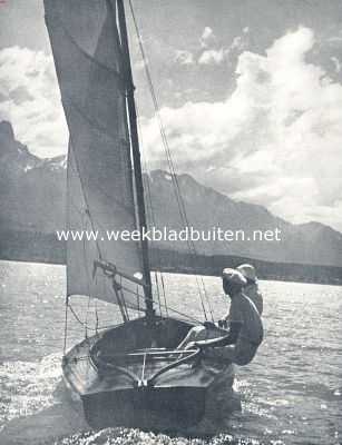 Zwitserland, 1936, Onbekend, Zeilen op het Thunermeer in Zwitserland