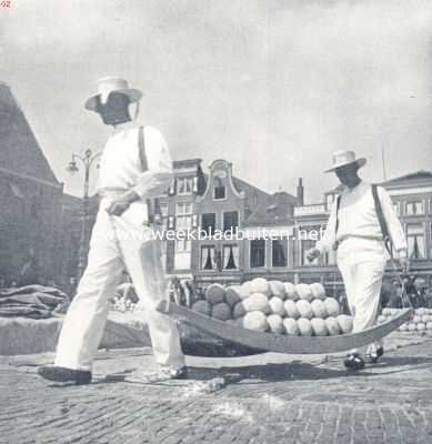 Noord-Holland, 1936, Alkmaar, Zal de  Alkmaarsche kaasmarkt binnen afzienbaren tijd tot het verleden gaan behoren?