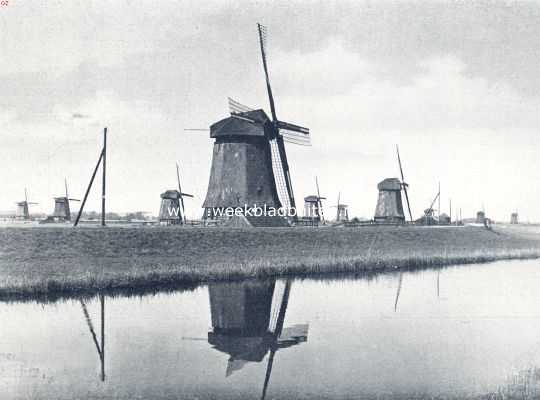 Molens aan de Noorderring van de Schermer, grootendeels thans verdwenen