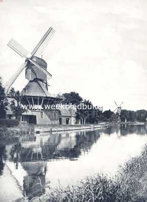 Noord-Holland, 1936, Weesp, Wipmolen aan het Smalweesp bij Weesp (bij het artikel: 