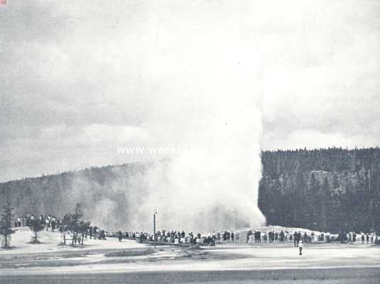 Amerika, 1936, Onbekend, Het Yellowstone Park. De 