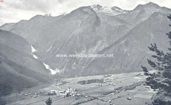 Oostenrijk, 1936, Oberkrimml, Ober Krimml met de watervallen