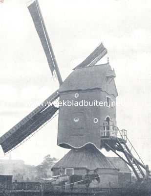 Zeeland, 1936, Brouwershaven, Molens. Standerdmolen bij Brouwershaven