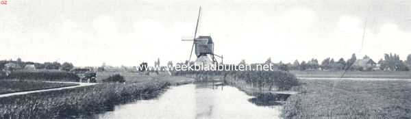 Zuid-Holland, 1936, Onbekend, Molens. Wipmolen aan de Schelluinsche Vliet (Alblasserwaard)