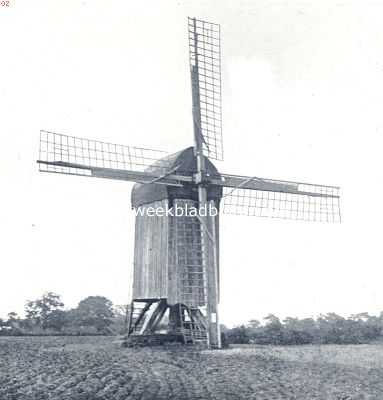 Groningen, 1936, Mussel, Molens. Standerdmolen bij Mussel (Gr.)