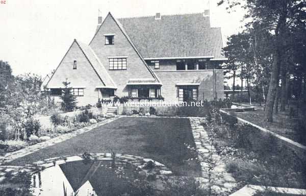 Noord-Holland, 1936, Onbekend, Achterzijde van een landhuis op Crailoo-Blaricum (Architect F. Hausbrand)