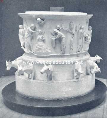 Koperen doopvont te Luik. Naar het afgietsel in het Rijksmuseum