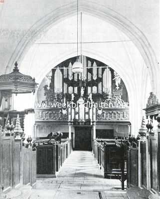 Groningen, 1936, Leens, Interieur van de kerk te Leens, welke in de 13e eeuw gebouwd is